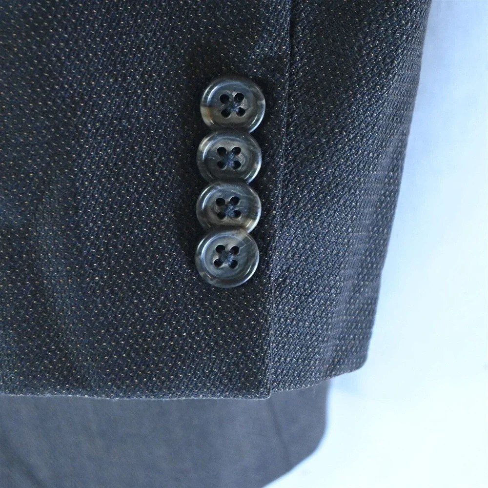 Tom James 42L Brown‎ Wool 2 Button Blazer Suit Jacket Sport Coat